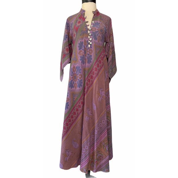 Unbranded Dresses & Skirts - Bohemian Fantasy Maxi Caftan Dress Angel Sleeve S